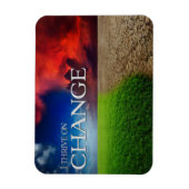 "私は変化に繁栄する"モチベーション肯定フレキシ マグネット (縦)