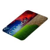 "私は変化に繁栄する"モチベーション肯定フレキシ マグネット (左側)