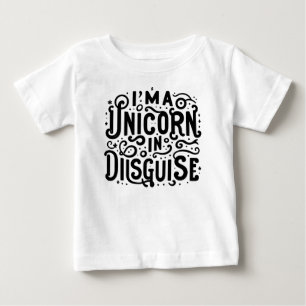 私は変装したユニコーンだ ベビーTシャツ