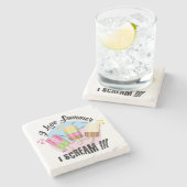 私は夏が大好き – 私は叫ぶ!!! ストーンコースター (横)