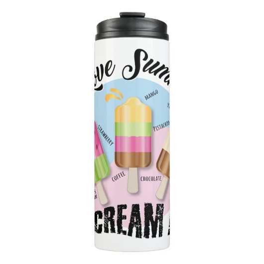 私は夏が大好き – 私は叫ぶ!!!休暇時間 タンブラー (正面)