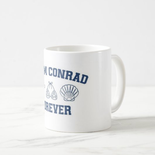 私は夏にマグをかわいらし返した コーヒーマグカップ (正面右)