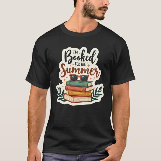 私は夏のために予約されている – おもしろいの読引用文 Tシャツ (正面)