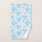 私は夏のベビーブルーセーリングボート、海、海生活が大好き バスタオルセット (ハンドタオル)