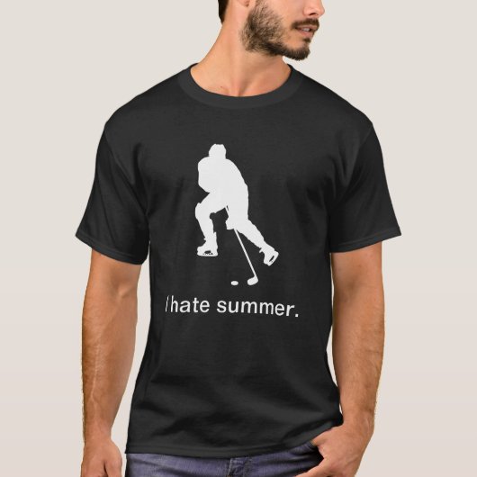 私は夏を憎みます(暗い) Tシャツ (正面)
