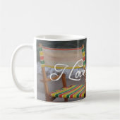 "私は夏"のビーチ場面マグ愛します コーヒーマグカップ (左)