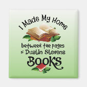 私は夕暮れスティーブン・ブックスのページの間に住んでいる マグネット (正面)