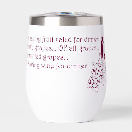 私は夕食にワインを飲んでいる