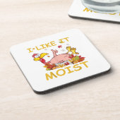 私は夕食の感謝祭のようおもしろいに湿ったトルコが好き コースター (左側)