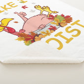 私は夕食の感謝祭のようおもしろいに湿ったトルコが好き シェルパブランケット (3/4)