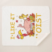 私は夕食の感謝祭のようおもしろいに湿ったトルコが好き シェルパブランケット (正面(横))