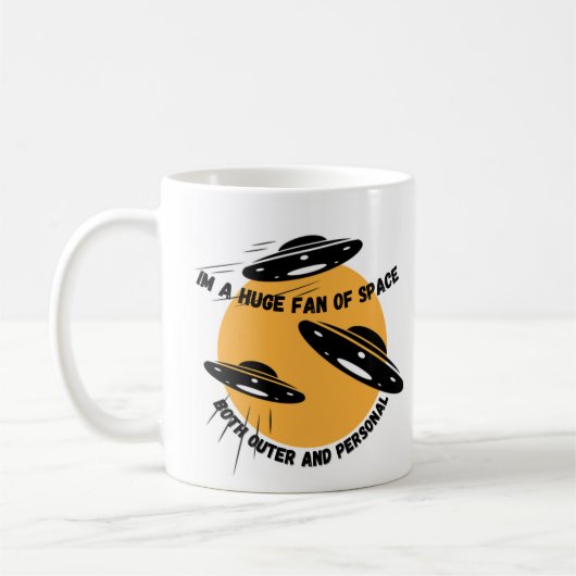 私は外と個人的の両方の宇宙の巨大なファン コーヒーマグカップ (左)