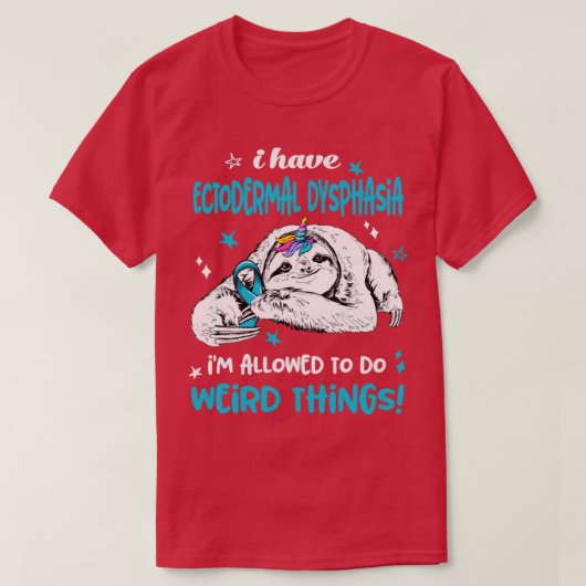 私は外胚葉性呼吸困難を許され風変わりる Tシャツ (デザイン正面)
