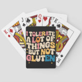 私は多くのことを我慢できるが、グルテンは我慢できない トランプ (裏面)