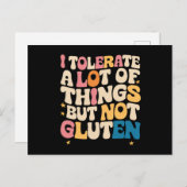 私は多くのことを我慢できるが、グルテンは我慢できない ポストカード (正面/裏面)