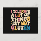 私は多くのことを我慢できるが、グルテンは我慢できない ポストカード (正面)