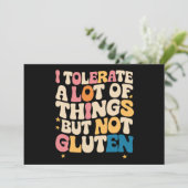 私は多くのことを我慢できるが、グルテンは我慢できない 招待状 (スタンド正面)