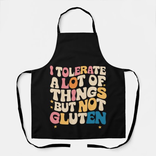 私は多くのことを許容するが、グルテンは許容しない エプロン (正面)