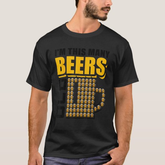 私は多くのビール75誕生日75年おもしろい Tシャツ (正面)