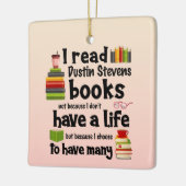 私は多くの人々の読暮らしをダスティン・スティーブンス セラミックオーナメント (左)