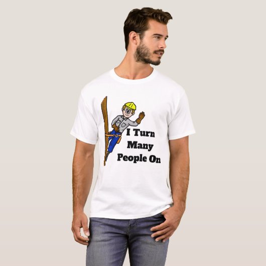 私は多くの人を電気式のTシャツに着替える Tシャツ (正面フル)