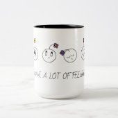 私は多くの感覚を有します ツートーンマグカップ (中央)