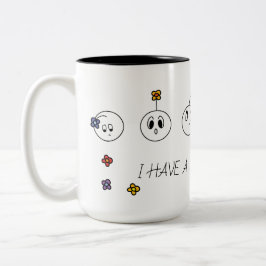 私は多くの感覚を有します ツートーンマグカップ