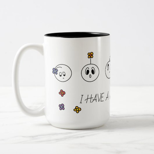 私は多くの感覚を有します ツートーンマグカップ (左)