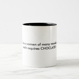 私は多くの気分の女性です…それぞれがCHOCを…要求する ツートーンマグカップ