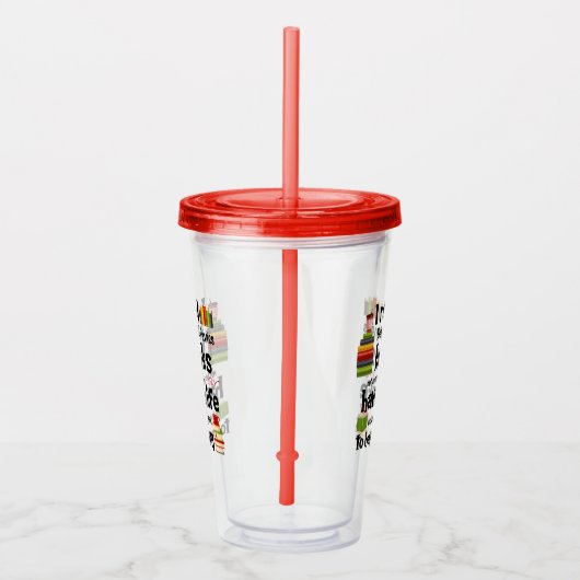 私は多くの生活のブレンダK読ダビズの本を住んでいる アクリルタンブラー (右)