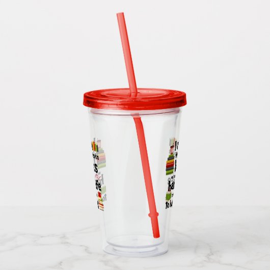 私は多くの生活のブレンダK読ダビズの本を住んでいる アクリルタンブラー (左)