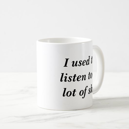 私は多くのskaに聞くのが常でありました コーヒーマグカップ (正面右)