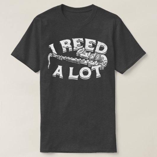 私は多くをリード – Music Conceの調和楽器 Tシャツ (デザイン正面)