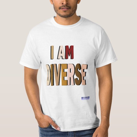 私は多様な価値を持っている Tシャツ (正面)