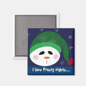 私は夜が大好霜の降りたき マグネット (正面/裏面)