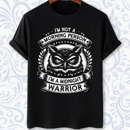 私は夜人フクロウではない Tシャツ