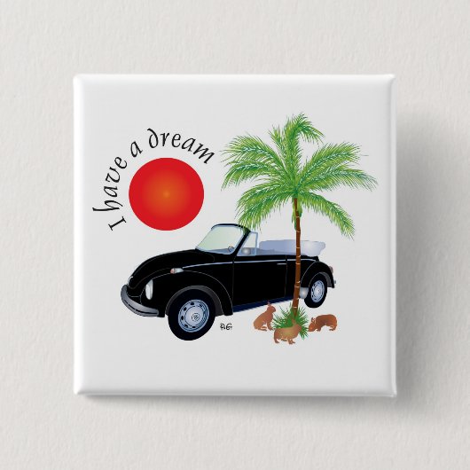 私は夢のボタンを持っている 缶バッジ (正面)