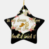 私は夢の中で出来る金が好きだ。 セラミックオーナメント (正面)