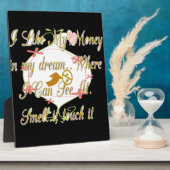 私は夢の中で出来る金が好きだ。 フォトプラーク (側面)