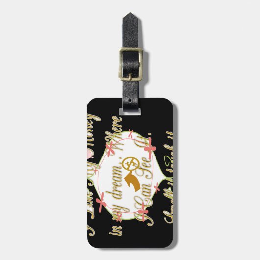 私は夢の中で出来る金が好きだ。 ラゲッジタグ (正面縦)