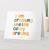 私は夢の人生を作っている カード (裏面)