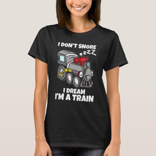 私は夢を奪う列車モデル鉄道Sn Tシャツ (正面)