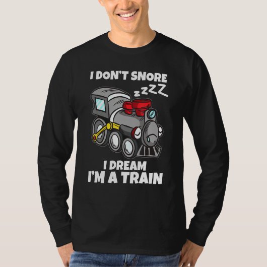 私は夢を奪う列車モデル鉄道Sn Tシャツ (正面)