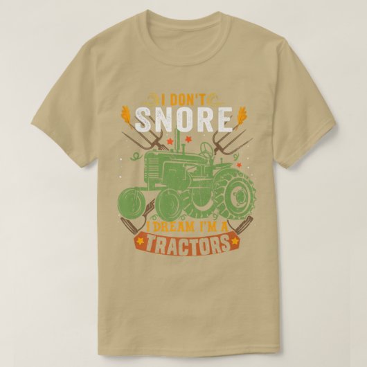 私は夢を奪わない私はトラクターのヴィンテージチケ Tシャツ (デザイン正面)