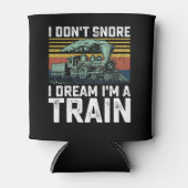 私は夢を奪わない電車のヴィンテージレトロ 缶クーラー (正面)