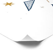 私は夢を持つ スターバースト タイポグラフィ アート ポスター (コーナー)