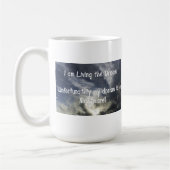 私は夢住んでいます コーヒーマグカップ (左)