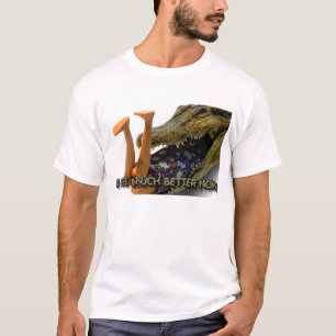 私は大いによりよく今感じます Tシャツ