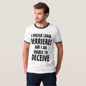 私は大きいお尻の上品な版を好みます Tシャツ (正面フル)