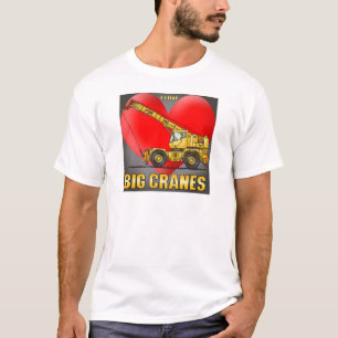 私は大きいクレーンメンズTシャツを愛します Tシャツ